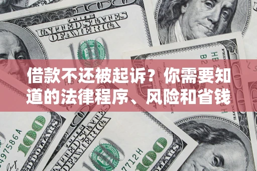 北京借款不还被起诉？你需要知道的法律程序、风险和省钱技巧