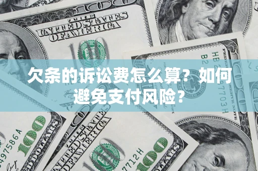 北京欠条的诉讼费怎么算？如何避免支付风险？
