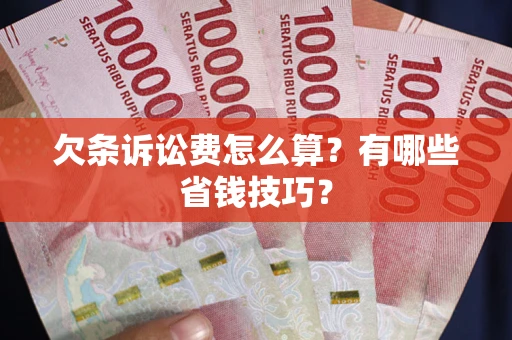 北京欠条诉讼费怎么算？有哪些省钱技巧？