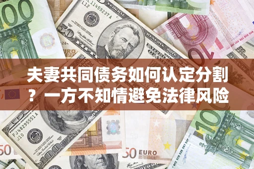 北京夫妻共同债务如何认定分割？一方不知情避免法律风险必看！